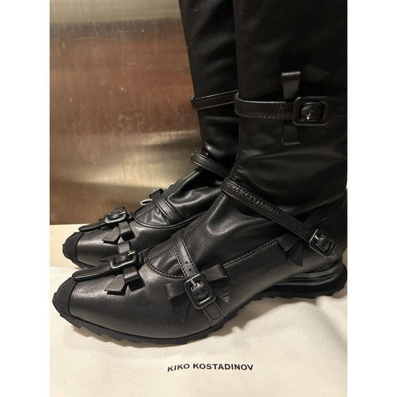 Kiko Kostadinov RIBBON HIGH BOOT BLACK size IT 39 - Picture 3 of 15